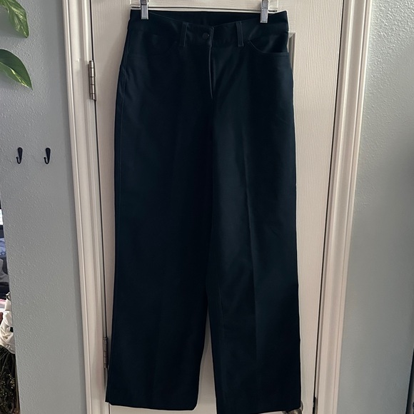 Lululemon City Sleek 5 Pocket Wide-Leg High Rise Pant Light Utilitech Navy Sz 28 - Picture 2 of 10